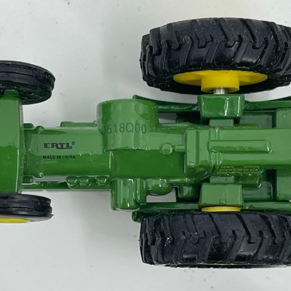 Ertl & Zee Toys John Deere 3 pc Mini Tractor Set  1268Q00 Plow Disc Wagon **READ
